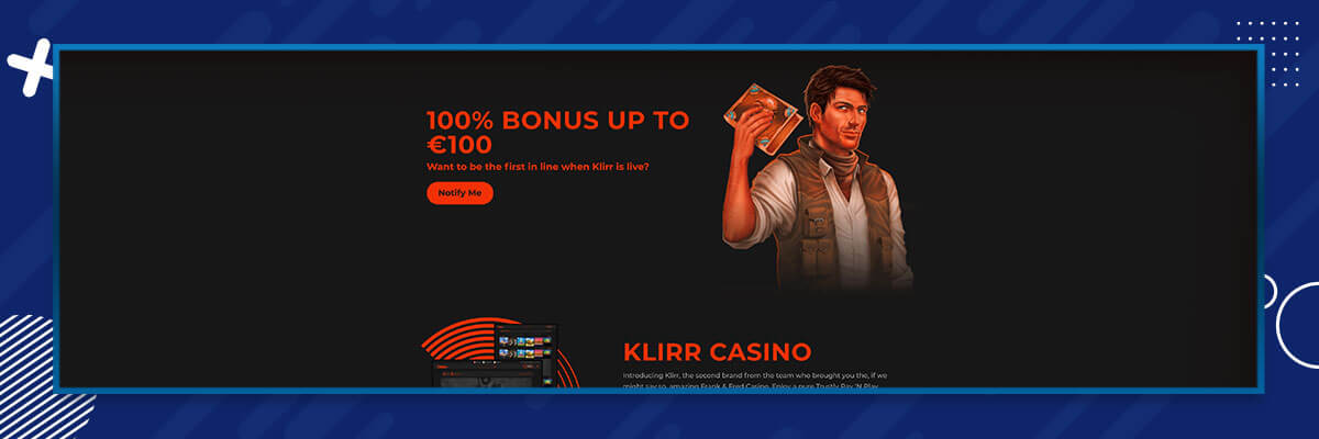 Klirr Casino bonus