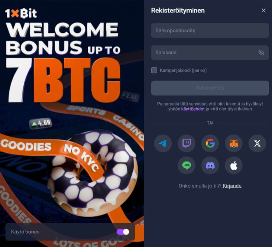 1xBit prosessi SuomiCasinoCom