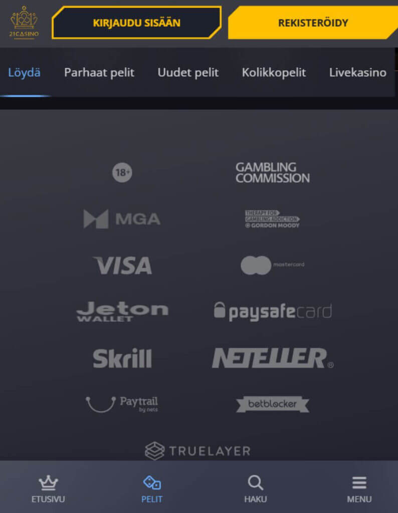 21 casino mobiili SuomiCasinoCom