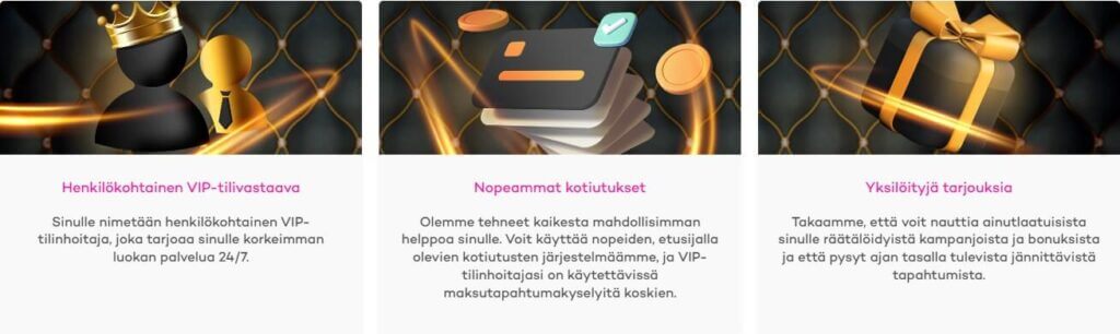 21.comin VIP ohjelma tuo mukanaan erilaisia etuja. 