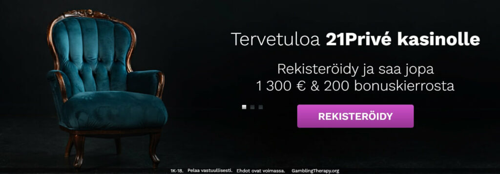 21Prive tervetuliaistarjous