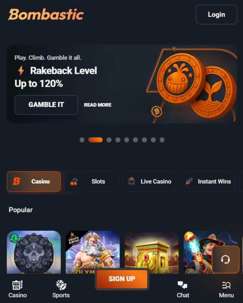 Bombastic mobiili SuomiCasinoCom