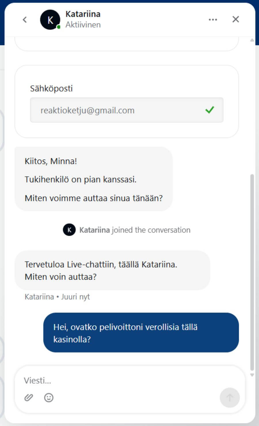 Buusti asiakaspalvelu SuomiCasinoCom