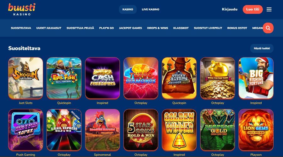 Buusti etusivu SuomiCasinoCom