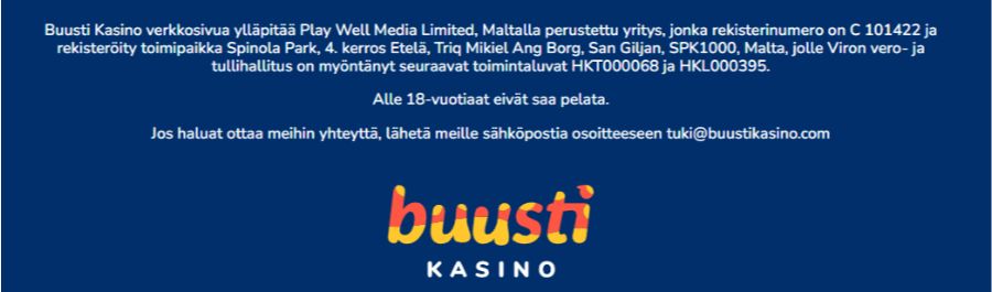 Buusti lisenssi SuomiCasinoCom