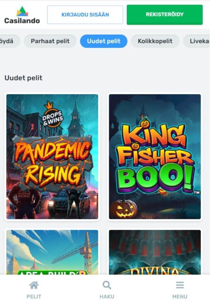 Casilando mobiili SuomiCasinoCom