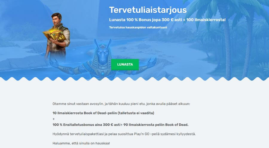 Casilando tervetuliaisbonus SuomiCasinoCom