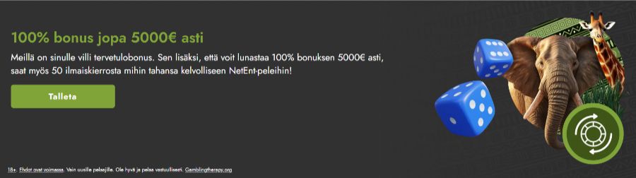 Casimba ensitalletusbonus SuomiCasinoCom