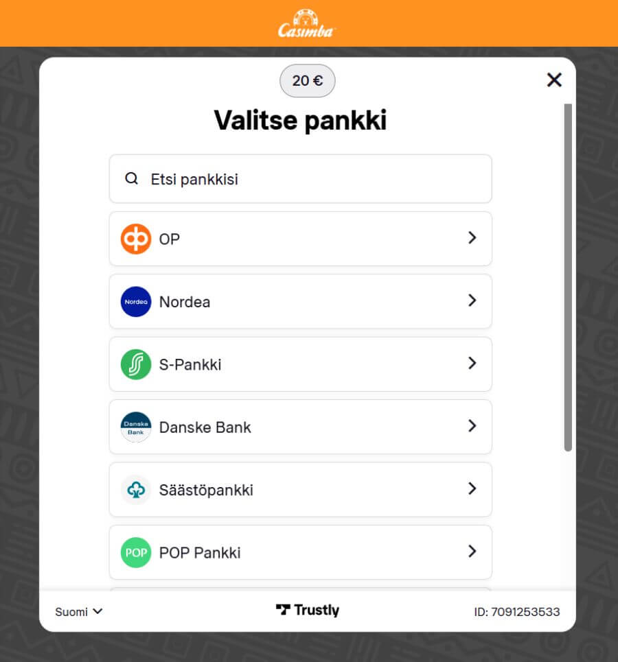 Casimba prosessi SuomiCasinoCom