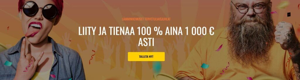 CasinoFest tervetuliaisjuhlat komessa osassa