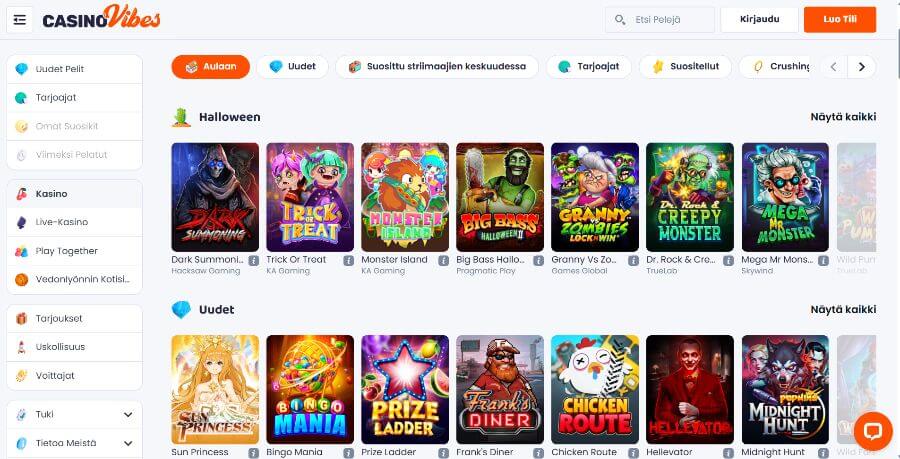 CasinoVibes peliaula SuomiCasinoCom