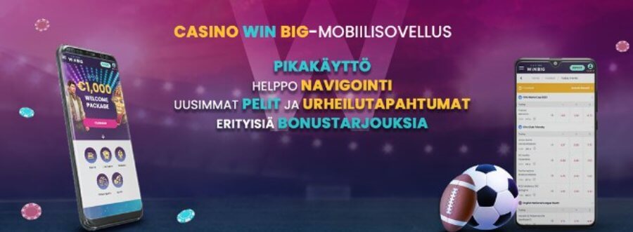 CasinoWinBig mobiili