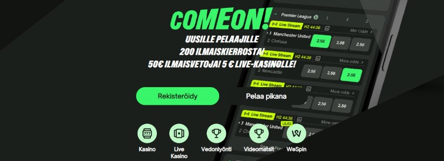 ComeOn Pay n Play kasino