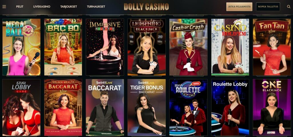 Dolly Casino live-kasino