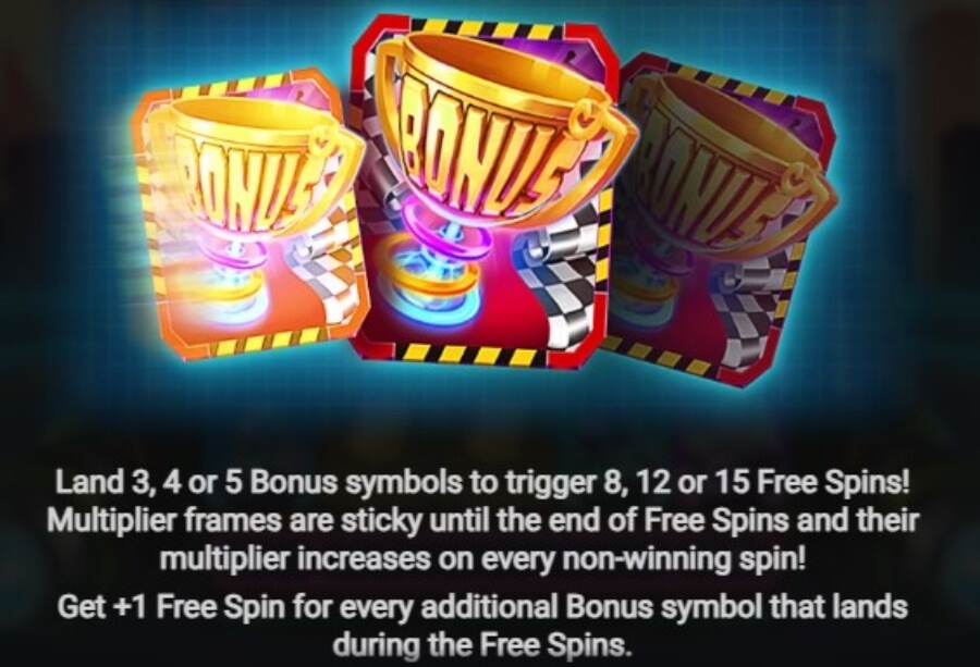 Galactic Racers Dream Drop bonus symboli