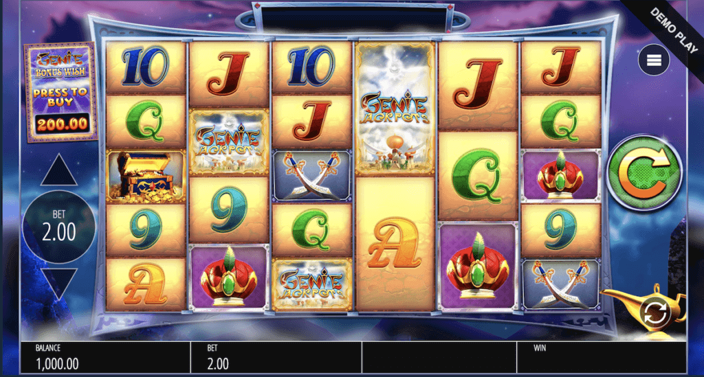 Osta bonus Genie Megaways slotista