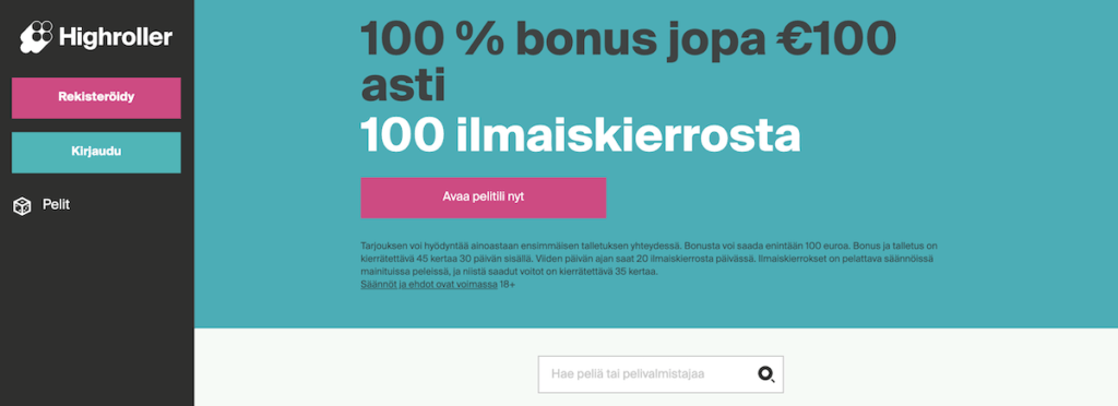 Highroller nettikasino