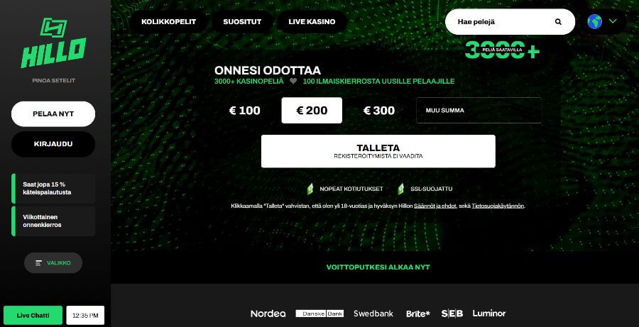 Hillo etusivu SuomiCasinoCom