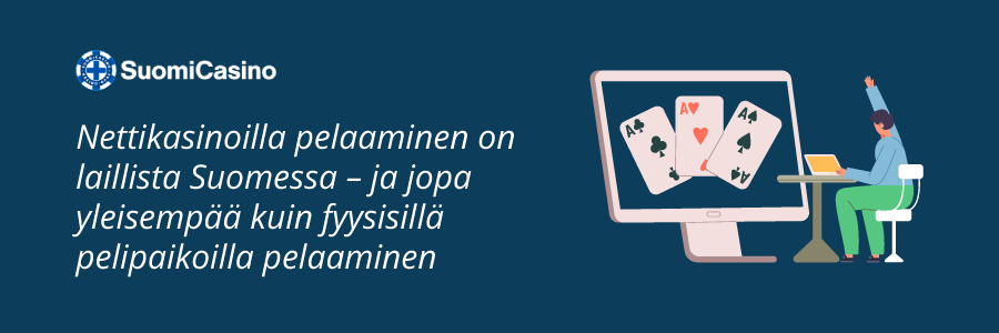 Nettikasinoilla pelaaminen laillista