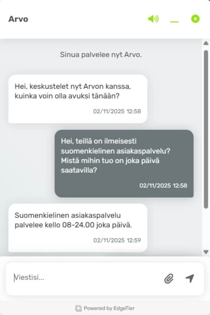 Huikee asiakaspalvelu SuomiCasinoCom