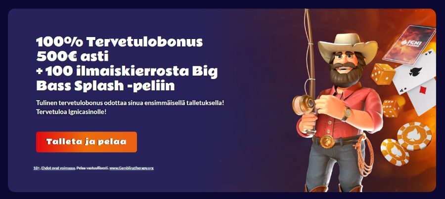 Igni Casino tervetuliaisbonus SuomiCasino.com