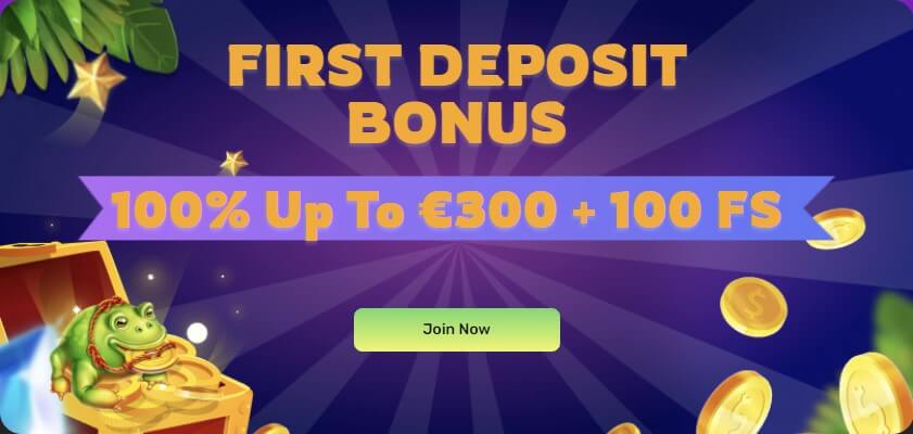 Igu Casinolta ensimmäisellä talletuksella 100 % bonus 300 € asti + 100 IK