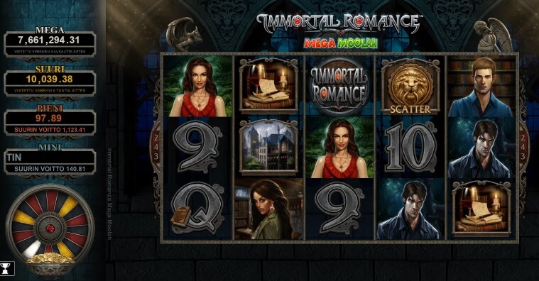 Immortal romance mega moolah erikoisominaisuudet