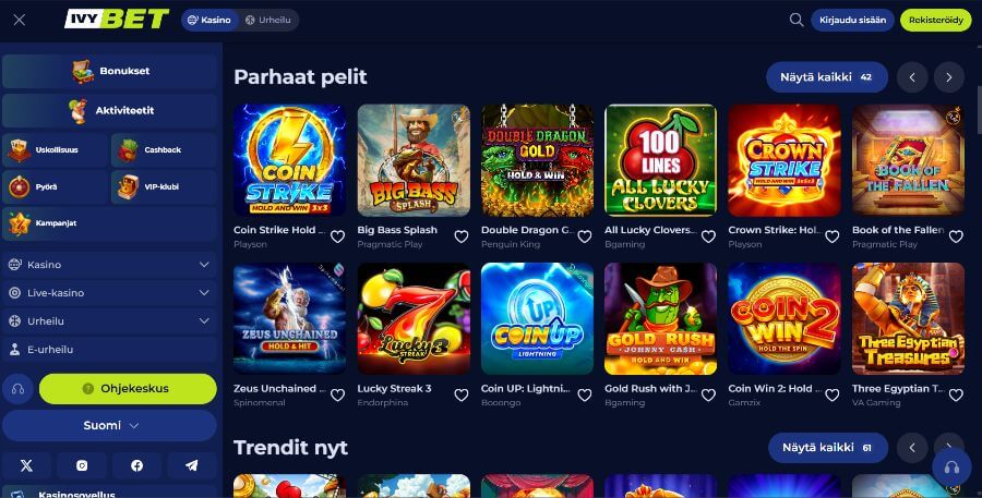 Ivybet peliaula suomicasinocom
