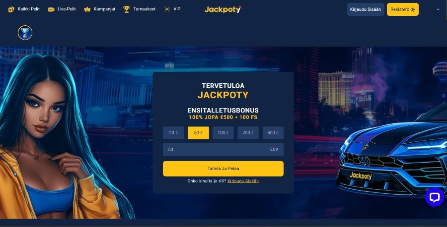 Jackpoty etusivu SuomiCasinoCom