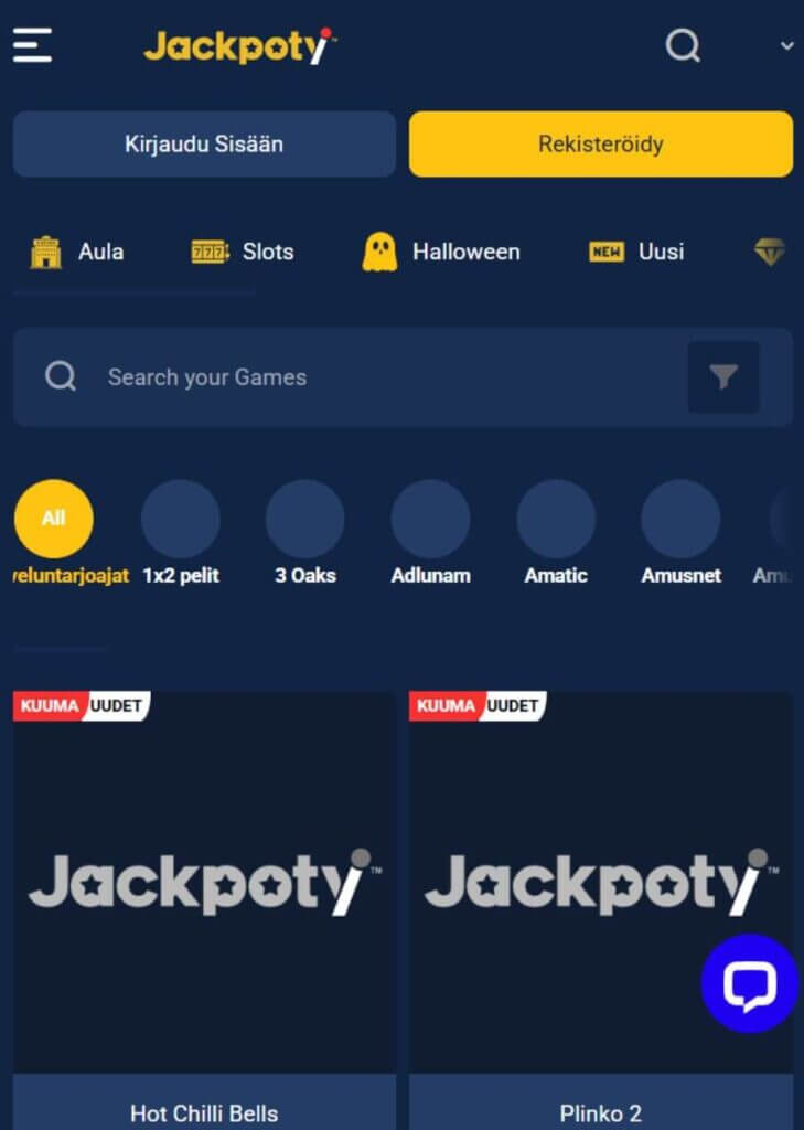 Jackpoty mobiili SuomiCasinoCom
