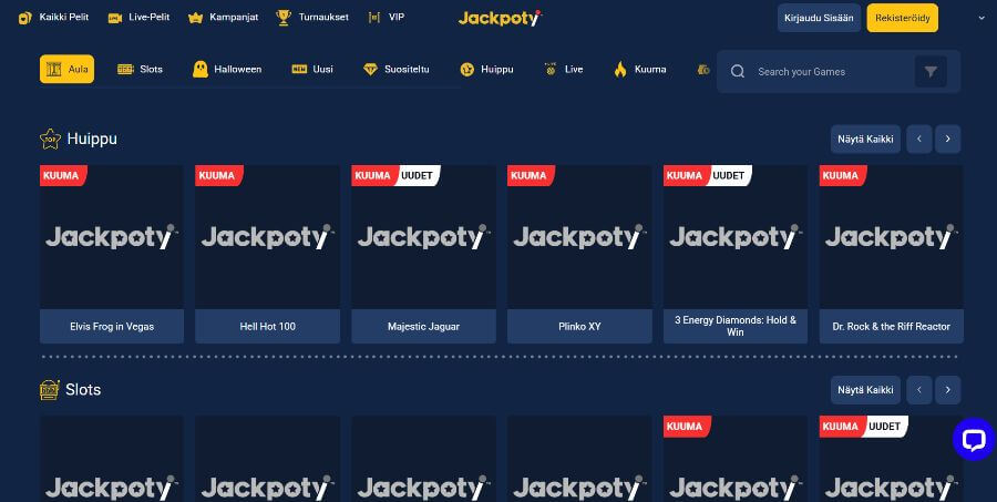 Jackpoty peliaula SuomiCasinoCom