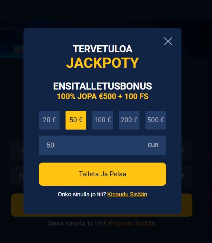 Jackpoty prosessi SuomiCasinoCom