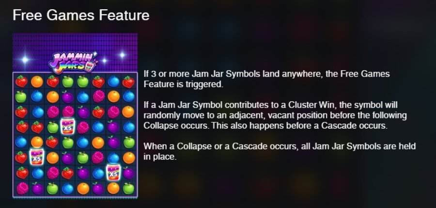 Jammin Jars Free Game symboli