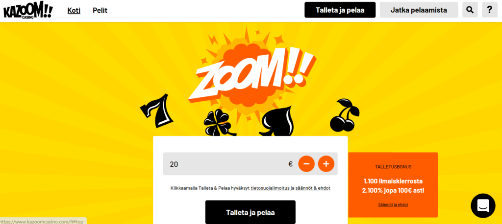 Kazoom etusivu