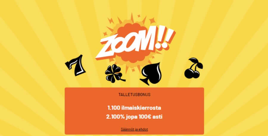 kazoom kasinot ilman rekisteröitymistä