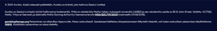 Kunkku lisenssi SuomiCasinoCom
