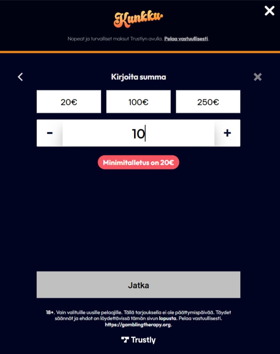 Kunkku prosessi SuomiCasinoCom