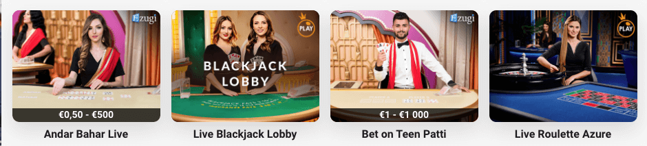 LeoVegas live pöytiä