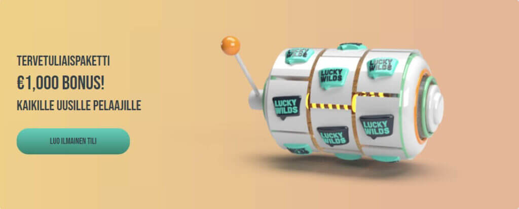 Lucky Wilds 1000 € bonusraha tervetuliaispakettina