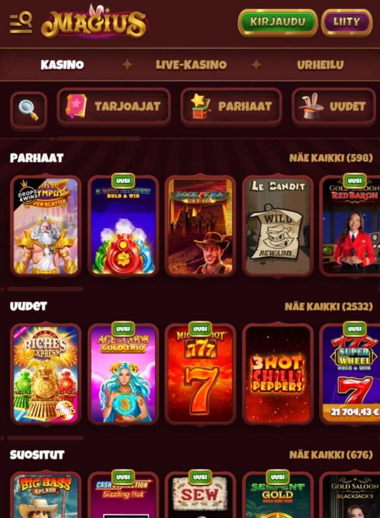Magius mobiili SuomiCasino.com