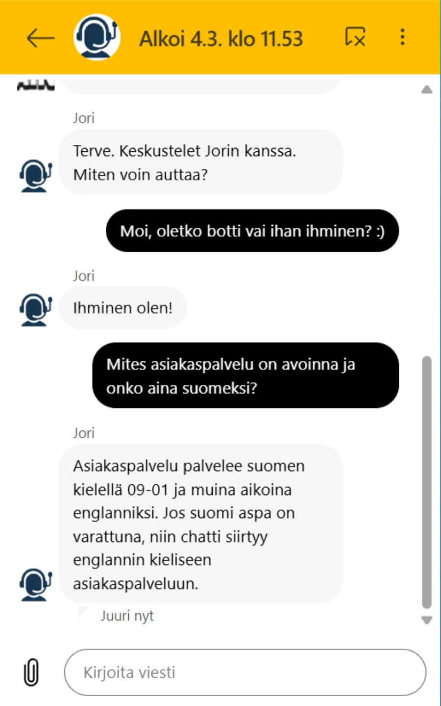 Mainio asiakaspalvelu suomicasinocom