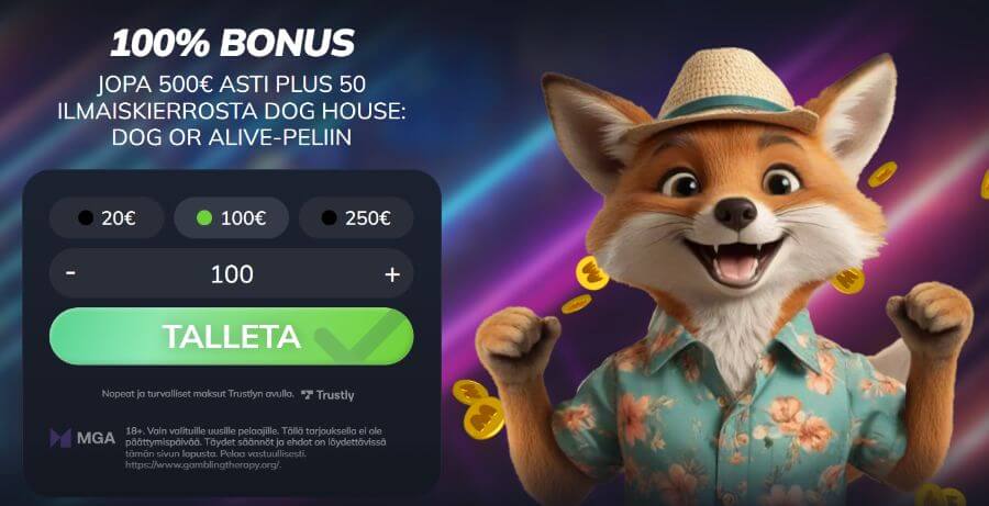 Mammona ensitalletusbonus SuomiCasinoCom