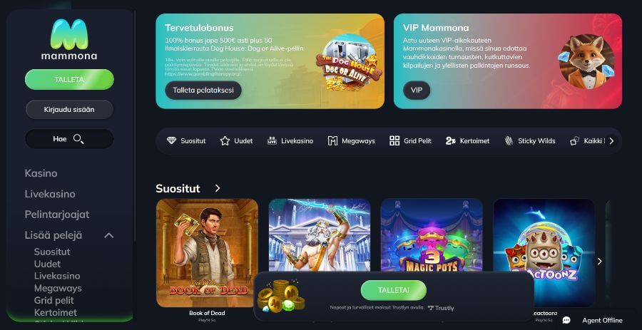 Mammona etusivu SuomiCasinoCom
