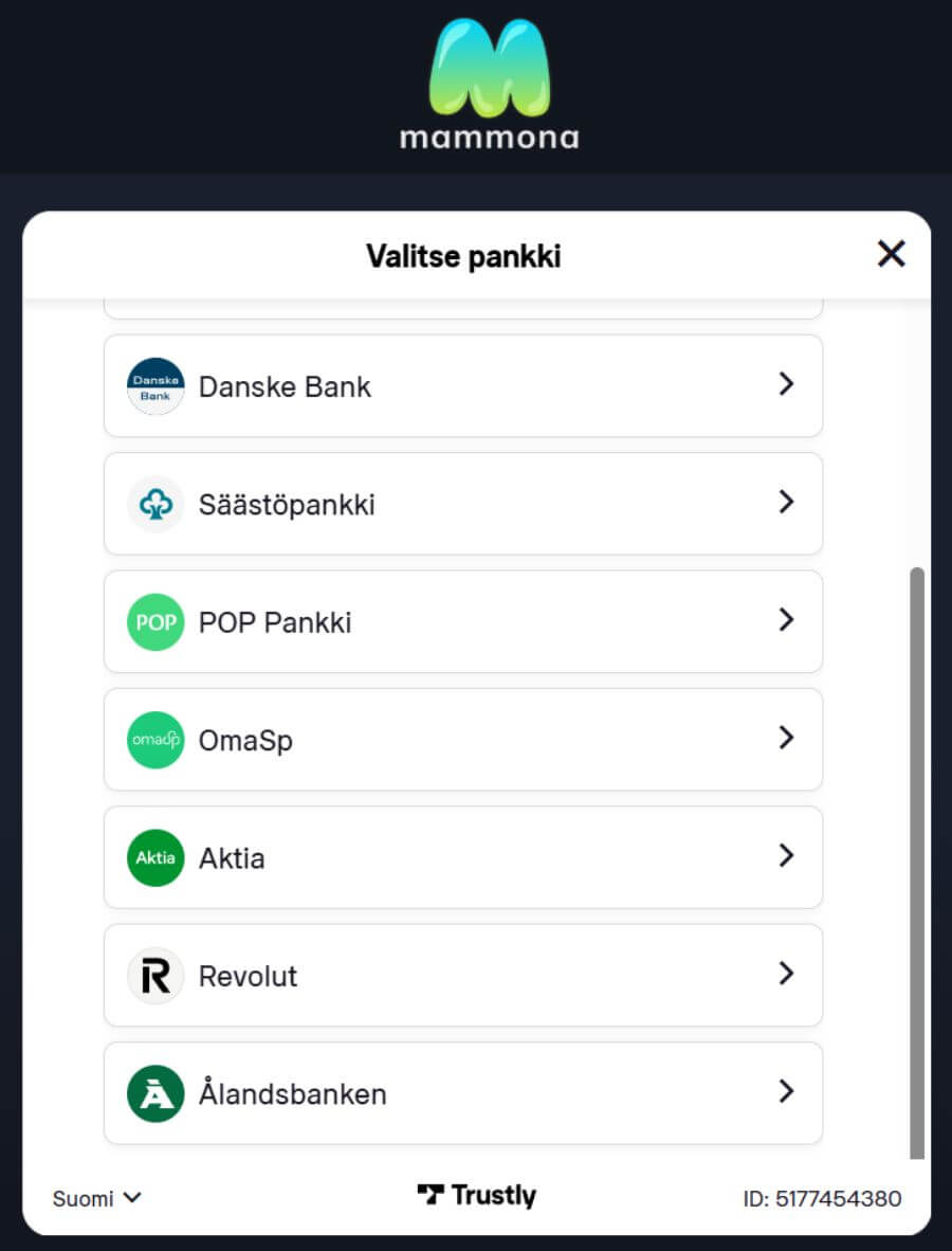 Mammona prosessi SuomiCasinoCom