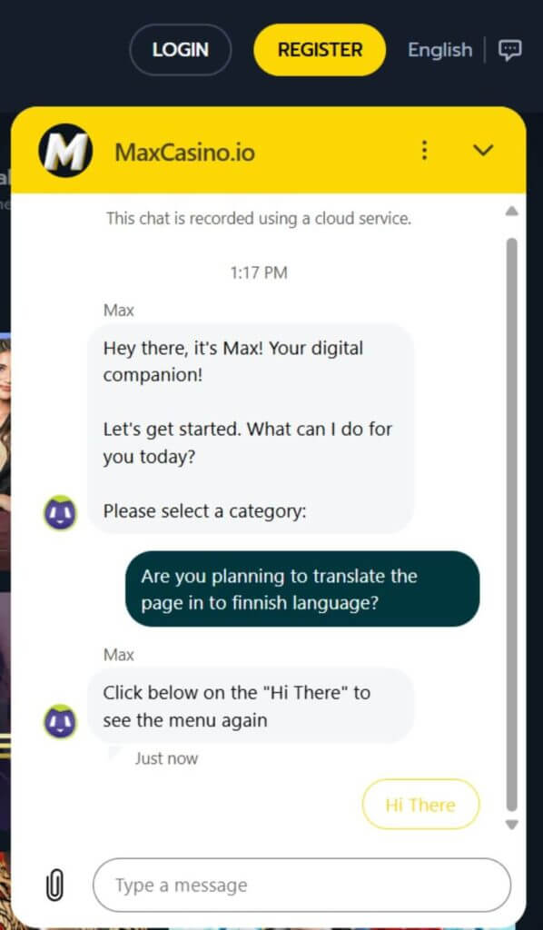 Maxcasino asiakaspalvelu SuomiCasinoCom