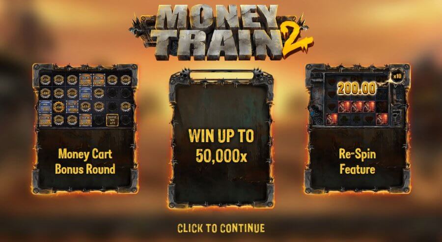 Money Train 2 arvostelu Aloitusnäkymä