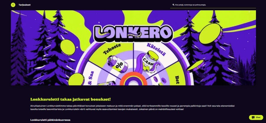 Lonkero käyttökokemus