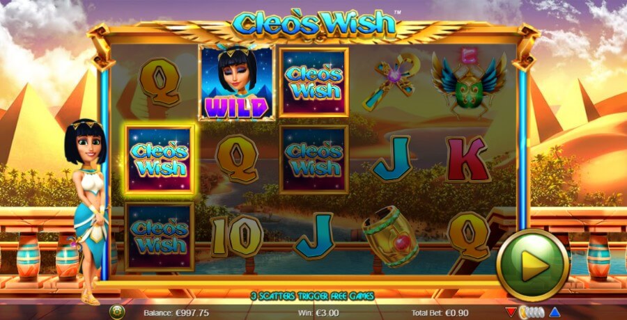 Kyseinen peli sisältää useita erikoistoimintoja! Cleo's Wish erikoisominaisuudet