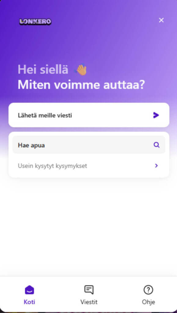 Lonkero asiakaspalvelu