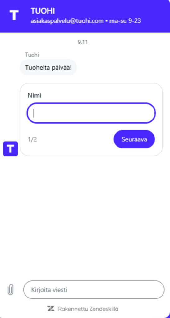 Tuohi asiakaspalvelu
